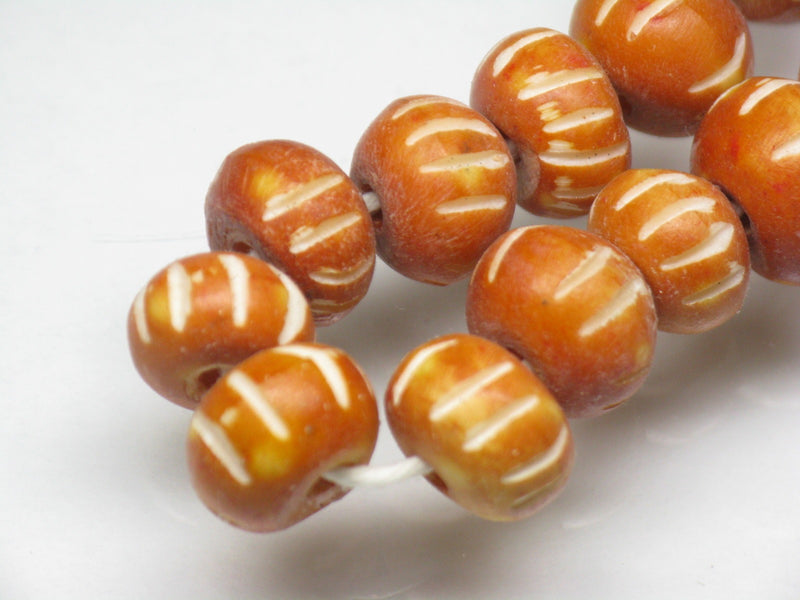 TOKO-BEADS AB185-20 Bone bead (strand) 7.5~10.5mm AB185-20 ボーンビーズ（連） 7.5~10.5mm Asian bead & African bead  Handmade,Lampeork,bead,asia,india,ethnic,parts,accessory,beads とんぼ玉,ビーズ,トンボ玉,アジア,インド,エスニック,手作り,パーツ,アクセサリー