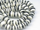 TOKO-BEADS AB185-29 Bone bead (strand) 6~9mm AB185-29 ボーンビーズ（連） 6~9mm Asian bead & African bead  Handmade,Lampeork,bead,asia,india,ethnic,parts,accessory,beads とんぼ玉,ビーズ,トンボ玉,アジア,インド,エスニック,手作り,パーツ,アクセサリー
