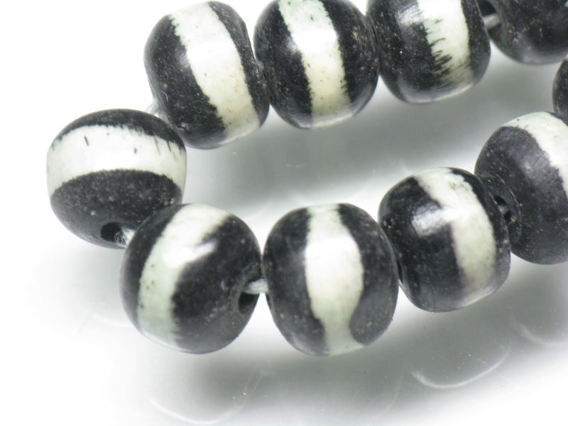 TOKO-BEADS AB185-30 Bone bead (strand) 8.5~10mm AB185-30 ボーンビーズ（連） 8.5~10mm Asian bead & African bead  Handmade,Lampeork,bead,asia,india,ethnic,parts,accessory,beads とんぼ玉,ビーズ,トンボ玉,アジア,インド,エスニック,手作り,パーツ,アクセサリー