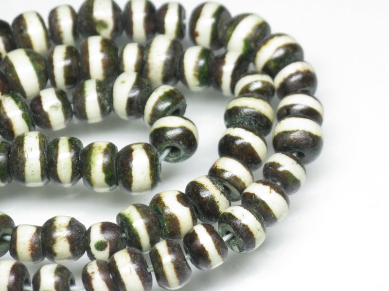 TOKO-BEADS AB185-32 Bone bead (strand) 6.5~9mm AB185-32 ボーンビーズ（連） 6.5~9mm Asian bead & African bead  Handmade,Lampeork,bead,asia,india,ethnic,parts,accessory,beads とんぼ玉,ビーズ,トンボ玉,アジア,インド,エスニック,手作り,パーツ,アクセサリー