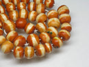 TOKO-BEADS AB185-37 Bone bead (strand) 7.5~10mm AB185-37 ボーンビーズ（連） 7.5~10mm Asian bead & African bead  Handmade,Lampeork,bead,asia,india,ethnic,parts,accessory,beads とんぼ玉,ビーズ,トンボ玉,アジア,インド,エスニック,手作り,パーツ,アクセサリー