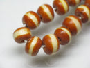TOKO-BEADS AB185-39 Bone bead (strand) 7.5~8.5mm AB185-39 ボーンビーズ（連） 7.5~8.5mm Asian bead & African bead  Handmade,Lampeork,bead,asia,india,ethnic,parts,accessory,beads とんぼ玉,ビーズ,トンボ玉,アジア,インド,エスニック,手作り,パーツ,アクセサリー