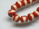 TOKO-BEADS AB185-41 Bone bead (strand) 9~10.5mm AB185-41 ボーンビーズ（連） 9~10.5mm Asian bead & African bead  Handmade,Lampeork,bead,asia,india,ethnic,parts,accessory,beads とんぼ玉,ビーズ,トンボ玉,アジア,インド,エスニック,手作り,パーツ,アクセサリー