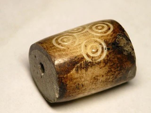 TOKO-BEADS AB187-09 Bone bead 15mm AB187-09 大粒ボーンビーズ 15mm Asian bead & African bead  Handmade,Lampeork,bead,asia,india,ethnic,parts,accessory,beads とんぼ玉,ビーズ,トンボ玉,アジア,インド,エスニック,手作り,パーツ,アクセサリー