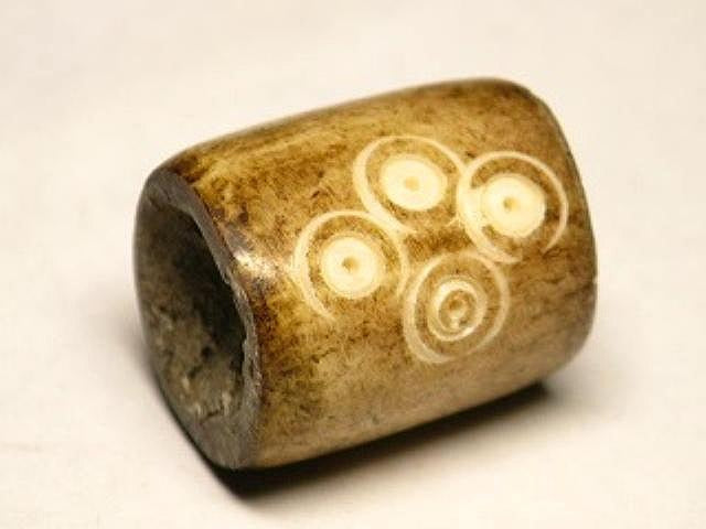 TOKO-BEADS AB187-13 Bone bead 17mm AB187-13 大粒ボーンビーズ 17mm Asian bead & African bead  Handmade,Lampeork,bead,asia,india,ethnic,parts,accessory,beads とんぼ玉,ビーズ,トンボ玉,アジア,インド,エスニック,手作り,パーツ,アクセサリー