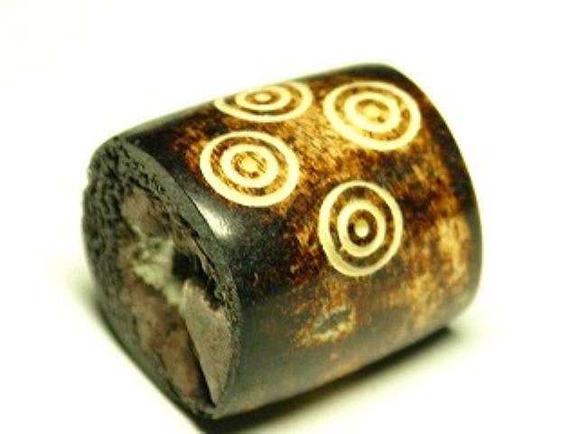 TOKO-BEADS AB187-22 Bone bead 18mm AB187-22 大粒ボーンビーズ 18mm Asian bead & African bead  Handmade,Lampeork,bead,asia,india,ethnic,parts,accessory,beads とんぼ玉,ビーズ,トンボ玉,アジア,インド,エスニック,手作り,パーツ,アクセサリー