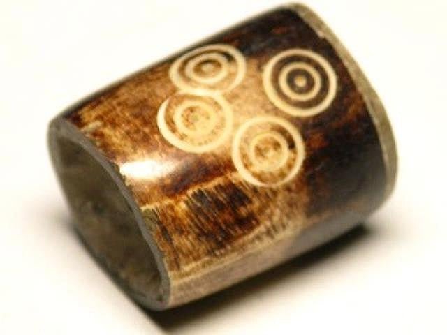 TOKO-BEADS AB187-44 Bone bead 21mm AB187-44 大粒ボーンビーズ 21mm Asian bead & African bead  Handmade,Lampeork,bead,asia,india,ethnic,parts,accessory,beads とんぼ玉,ビーズ,トンボ玉,アジア,インド,エスニック,手作り,パーツ,アクセサリー