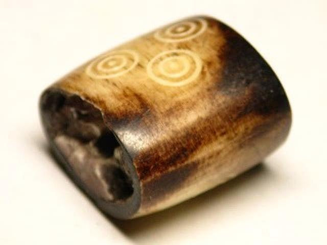 TOKO-BEADS AB187-47 Bone bead 21mm AB187-47 大粒ボーンビーズ 21mm Asian bead & African bead  Handmade,Lampeork,bead,asia,india,ethnic,parts,accessory,beads とんぼ玉,ビーズ,トンボ玉,アジア,インド,エスニック,手作り,パーツ,アクセサリー
