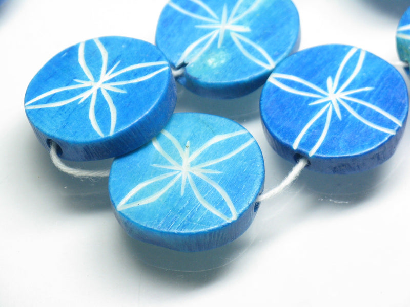 TOKO-BEADS AB187-76N Bone bead (strand) 20~22mm AB187-76N ボーンビーズ（連） 20~22mm Asian bead & African bead  Handmade,Lampeork,bead,asia,india,ethnic,parts,accessory,beads とんぼ玉,ビーズ,トンボ玉,アジア,インド,エスニック,手作り,パーツ,アクセサリー