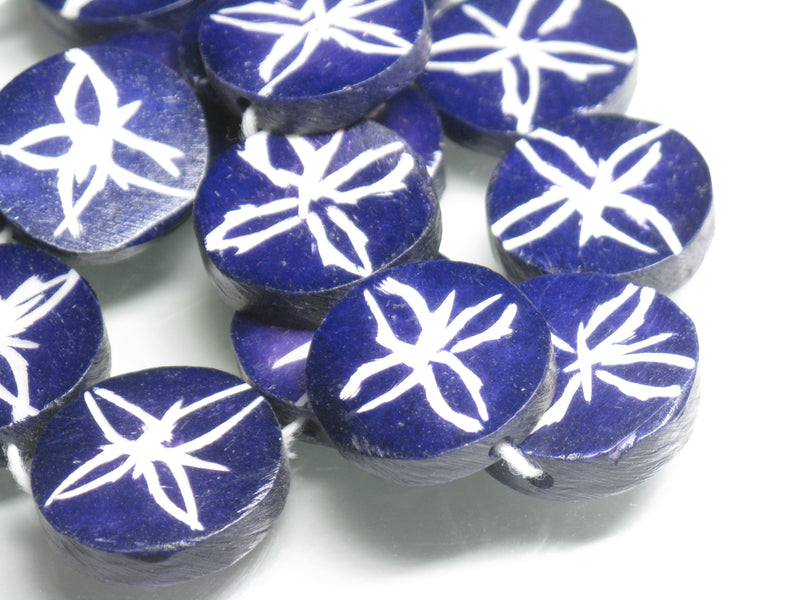TOKO-BEADS AB187-84N Bone bead (strand) 20~22mm AB187-84N ボーンビーズ（連） 20~22mm Asian bead & African bead  Handmade,Lampeork,bead,asia,india,ethnic,parts,accessory,beads とんぼ玉,ビーズ,トンボ玉,アジア,インド,エスニック,手作り,パーツ,アクセサリー