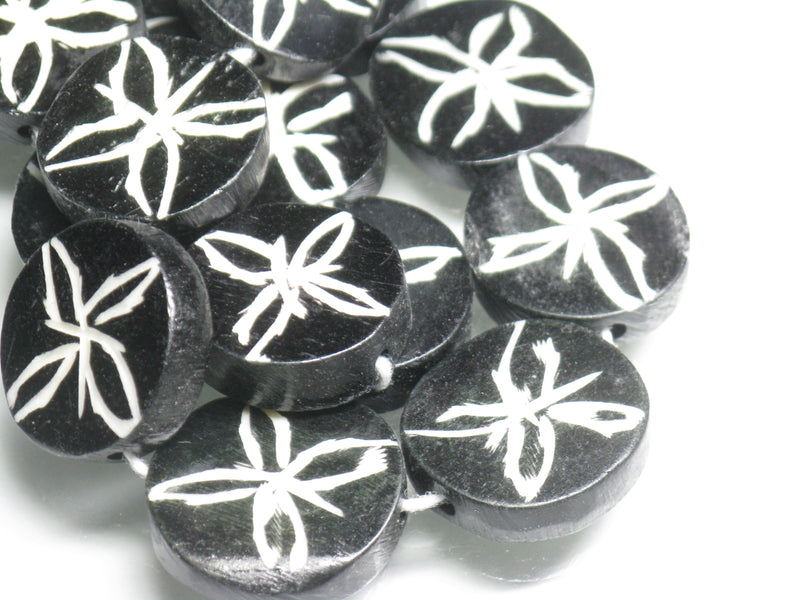 TOKO-BEADS AB187-87N Bone bead (strand) 20~22mm AB187-87N ボーンビーズ（連） 20~22mm Asian bead & African bead  Handmade,Lampeork,bead,asia,india,ethnic,parts,accessory,beads とんぼ玉,ビーズ,トンボ玉,アジア,インド,エスニック,手作り,パーツ,アクセサリー