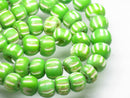 TOKO-BEADS AB191-23N Bone bead (strand) 7~8mm AB191-23N ボーンビーズ（連） 7~8mm Asian bead & African bead  Handmade,Lampeork,bead,asia,india,ethnic,parts,accessory,beads とんぼ玉,ビーズ,トンボ玉,アジア,インド,エスニック,手作り,パーツ,アクセサリー