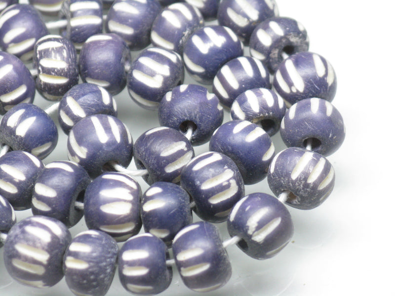 | TOKO-BEADS |AB191N-26 ボーンビーズ（連） 7~9mmとんぼ玉,ビーズ,トンボ玉,アジア,インド,エスニック,手作り,パーツ,アクセサリー