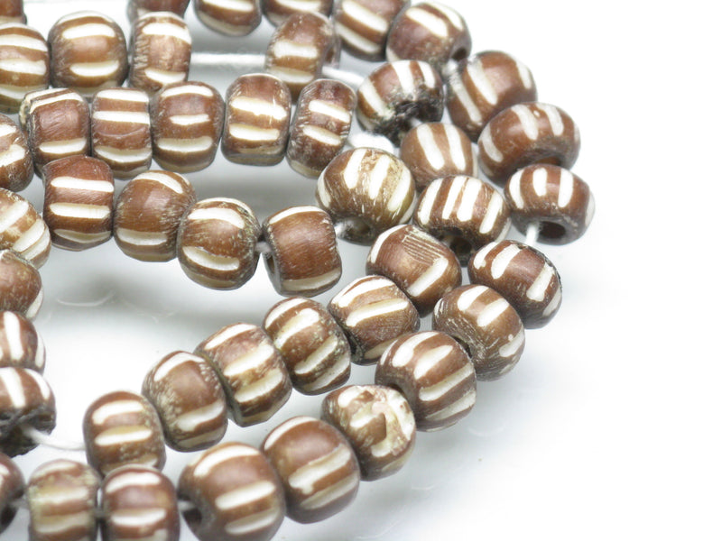TOKO-BEADS AB191N-33 Bone bead (strand) 7~8mm AB191N-33 ボーンビーズ（連） 7~8mm Asian bead & African bead  Handmade,Lampeork,bead,asia,india,ethnic,parts,accessory,beads とんぼ玉,ビーズ,トンボ玉,アジア,インド,エスニック,手作り,パーツ,アクセサリー