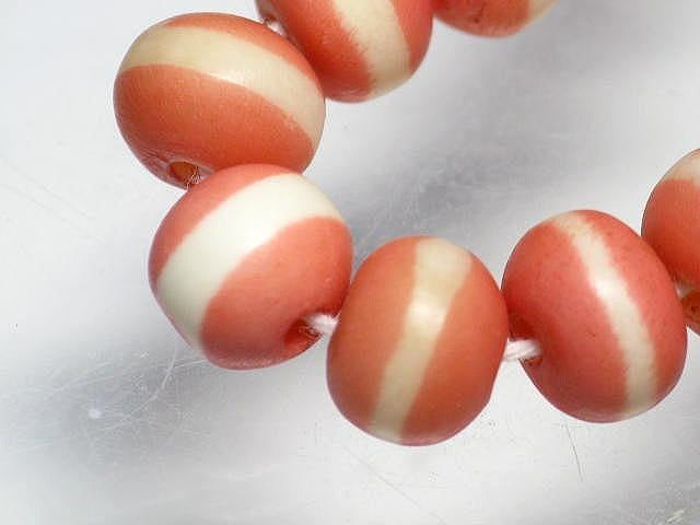 TOKO-BEADS AB191-48N Bone bead (strand) 9mm AB191-48N ボーンビーズ（連） 9mm Asian bead & African bead  Handmade,Lampeork,bead,asia,india,ethnic,parts,accessory,beads とんぼ玉,ビーズ,トンボ玉,アジア,インド,エスニック,手作り,パーツ,アクセサリー