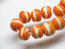 TOKO-BEADS AB191-49N Bone bead (strand) 9mm AB191-49N ボーンビーズ（連） 9mm Asian bead & African bead  Handmade,Lampeork,bead,asia,india,ethnic,parts,accessory,beads とんぼ玉,ビーズ,トンボ玉,アジア,インド,エスニック,手作り,パーツ,アクセサリー