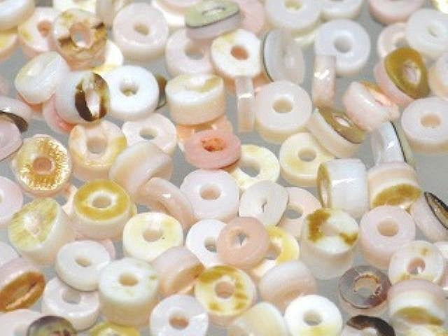 TOKO-BEADS AB193-02 Shell bead (1g) 3mm AB193-02 ヒーシービーズ（1gセット52個） 3mm Asian bead & African bead  Handmade,Lampeork,bead,asia,india,ethnic,parts,accessory,beads とんぼ玉,ビーズ,トンボ玉,アジア,インド,エスニック,手作り,パーツ,アクセサリー