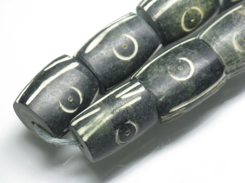 TOKO-BEADS AB193-05N Bone bead (strand) 14mm AB193-05N 大粒ボーンビーズ（連） 14mm Asian bead & African bead  Handmade,Lampeork,bead,asia,india,ethnic,parts,accessory,beads とんぼ玉,ビーズ,トンボ玉,アジア,インド,エスニック,手作り,パーツ,アクセサリー