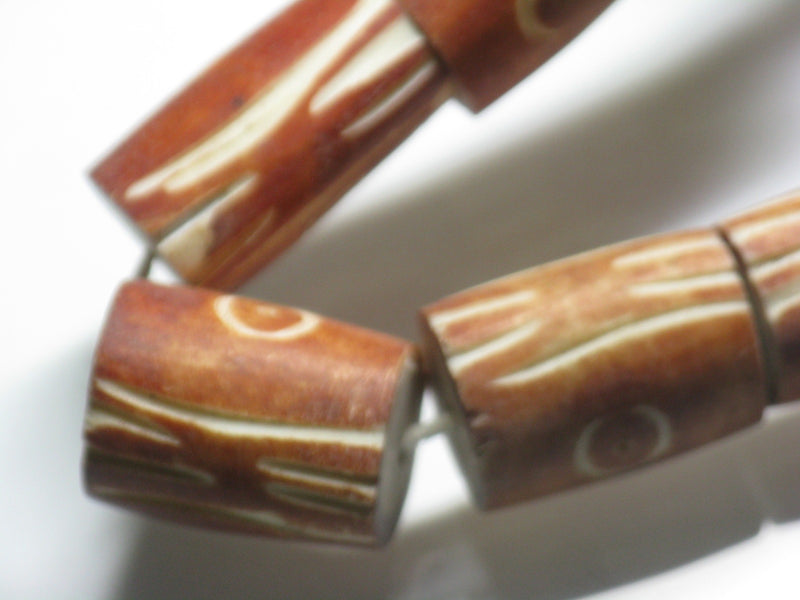 TOKO-BEADS AB193-13N Bone bead (strand) 14mm AB193-13N 大粒ボーンビーズ（連） 14mm Asian bead & African bead  Handmade,Lampeork,bead,asia,india,ethnic,parts,accessory,beads とんぼ玉,ビーズ,トンボ玉,アジア,インド,エスニック,手作り,パーツ,アクセサリー