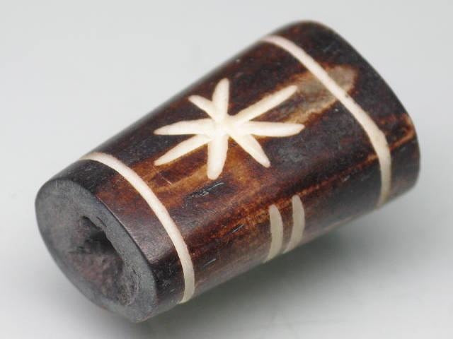TOKO-BEADS AB193-14S Bone bead 14~17mm AB193-14S 大粒ボーンビーズ 14~17mm Asian bead & African bead  Handmade,Lampeork,bead,asia,india,ethnic,parts,accessory,beads とんぼ玉,ビーズ,トンボ玉,アジア,インド,エスニック,手作り,パーツ,アクセサリー