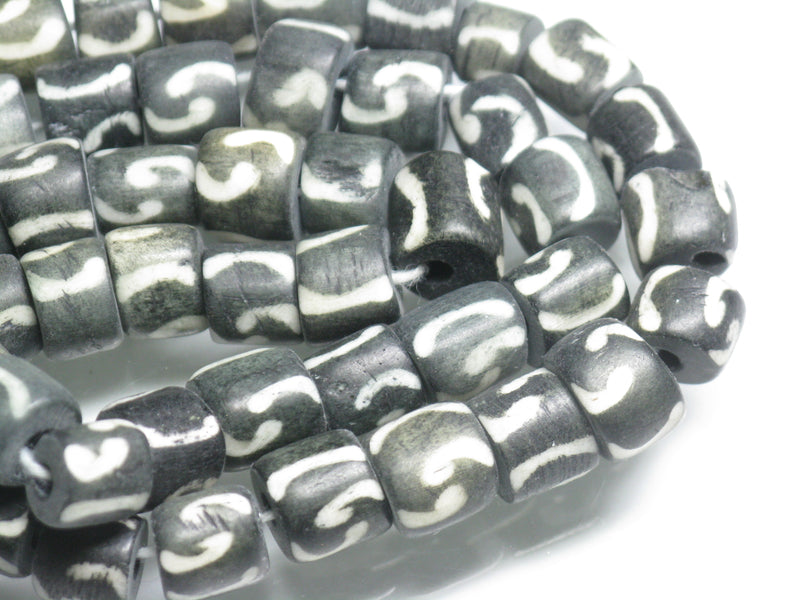 TOKO-BEADS AB195-04N Bone bead (strand) 8~9mm AB195-04N ボーンビーズ（連） 8~9mm Asian bead & African bead  Handmade,Lampeork,bead,asia,india,ethnic,parts,accessory,beads とんぼ玉,ビーズ,トンボ玉,アジア,インド,エスニック,手作り,パーツ,アクセサリー