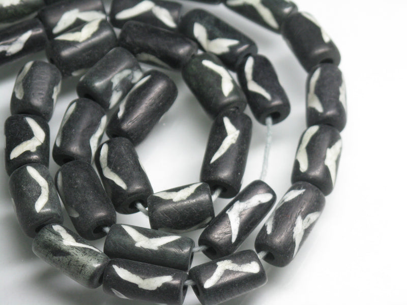 TOKO-BEADS AB195-05N Bone bead (strand) 7mm AB195-05N ボーンビーズ（連） 7mm Asian bead & African bead  Handmade,Lampeork,bead,asia,india,ethnic,parts,accessory,beads とんぼ玉,ビーズ,トンボ玉,アジア,インド,エスニック,手作り,パーツ,アクセサリー