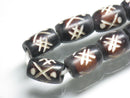TOKO-BEADS AB195-18N Bone bead (strand) 6~8mm AB195-18N ボーンビーズ（連） 6~8mm Asian bead & African bead  Handmade,Lampeork,bead,asia,india,ethnic,parts,accessory,beads とんぼ玉,ビーズ,トンボ玉,アジア,インド,エスニック,手作り,パーツ,アクセサリー