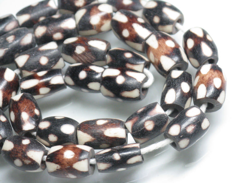 TOKO-BEADS AB195-21N Bone bead (strand) 6~8mm AB195-21N ボーンビーズ（連） 6~8mm Asian bead & African bead  Handmade,Lampeork,bead,asia,india,ethnic,parts,accessory,beads とんぼ玉,ビーズ,トンボ玉,アジア,インド,エスニック,手作り,パーツ,アクセサリー