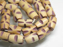 TOKO-BEADS AB195-23N Bone bead (strand) 6~7mm AB195-23N ボーンビーズ（連） 6~7mm Asian bead & African bead  Handmade,Lampeork,bead,asia,india,ethnic,parts,accessory,beads とんぼ玉,ビーズ,トンボ玉,アジア,インド,エスニック,手作り,パーツ,アクセサリー
