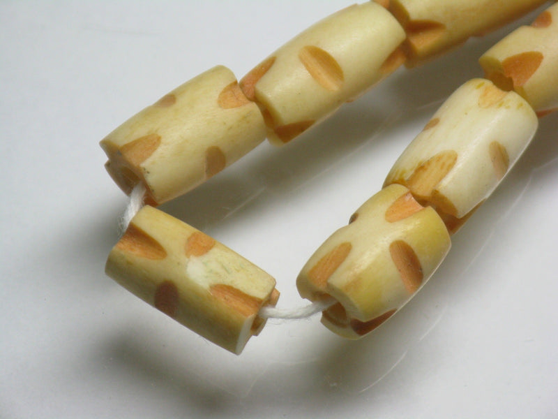 TOKO-BEADS AB195-24N Bone bead (strand) 6~8mm AB195-24N ボーンビーズ（連） 6~8mm Asian bead & African bead  Handmade,Lampeork,bead,asia,india,ethnic,parts,accessory,beads とんぼ玉,ビーズ,トンボ玉,アジア,インド,エスニック,手作り,パーツ,アクセサリー