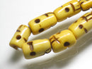 TOKO-BEADS AB195-32N Bone bead (strand) 5~7mm AB195-32N ボーンビーズ（連） 5~7mm Asian bead & African bead  Handmade,Lampeork,bead,asia,india,ethnic,parts,accessory,beads とんぼ玉,ビーズ,トンボ玉,アジア,インド,エスニック,手作り,パーツ,アクセサリー
