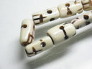 TOKO-BEADS AB195-35N Bone bead (strand) 5~7mm AB195-35N ボーンビーズ（連） 5~7mm Asian bead & African bead  Handmade,Lampeork,bead,asia,india,ethnic,parts,accessory,beads とんぼ玉,ビーズ,トンボ玉,アジア,インド,エスニック,手作り,パーツ,アクセサリー