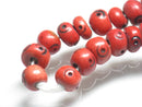 TOKO-BEADS AB195-41N Bone bead (strand) 7mm AB195-41N ボーンビーズ（連） 7mm Asian bead & African bead  Handmade,Lampeork,bead,asia,india,ethnic,parts,accessory,beads とんぼ玉,ビーズ,トンボ玉,アジア,インド,エスニック,手作り,パーツ,アクセサリー