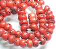 TOKO-BEADS AB195-41N Bone bead (strand) 7mm AB195-41N ボーンビーズ（連） 7mm Asian bead & African bead  Handmade,Lampeork,bead,asia,india,ethnic,parts,accessory,beads とんぼ玉,ビーズ,トンボ玉,アジア,インド,エスニック,手作り,パーツ,アクセサリー