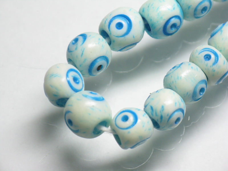 TOKO-BEADS AB195-44N Bone bead (strand) 7mm AB195-44N ボーンビーズ（連） 7mm Asian bead & African bead  Handmade,Lampeork,bead,asia,india,ethnic,parts,accessory,beads とんぼ玉,ビーズ,トンボ玉,アジア,インド,エスニック,手作り,パーツ,アクセサリー