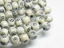 TOKO-BEADS AB195-45N Bone bead (strand) 8~9mm AB195-45N ボーンビーズ（連） 8~9mm Asian bead & African bead  Handmade,Lampeork,bead,asia,india,ethnic,parts,accessory,beads とんぼ玉,ビーズ,トンボ玉,アジア,インド,エスニック,手作り,パーツ,アクセサリー