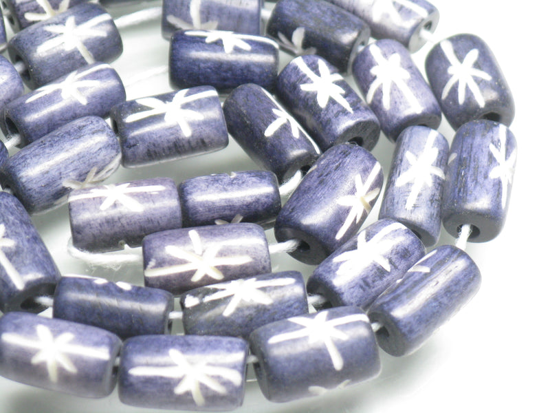 | TOKO-BEADS |AB196N-11 ボーンビーズ（連） 5~7mmとんぼ玉,ビーズ,トンボ玉,アジア,インド,エスニック,手作り,パーツ,アクセサリー