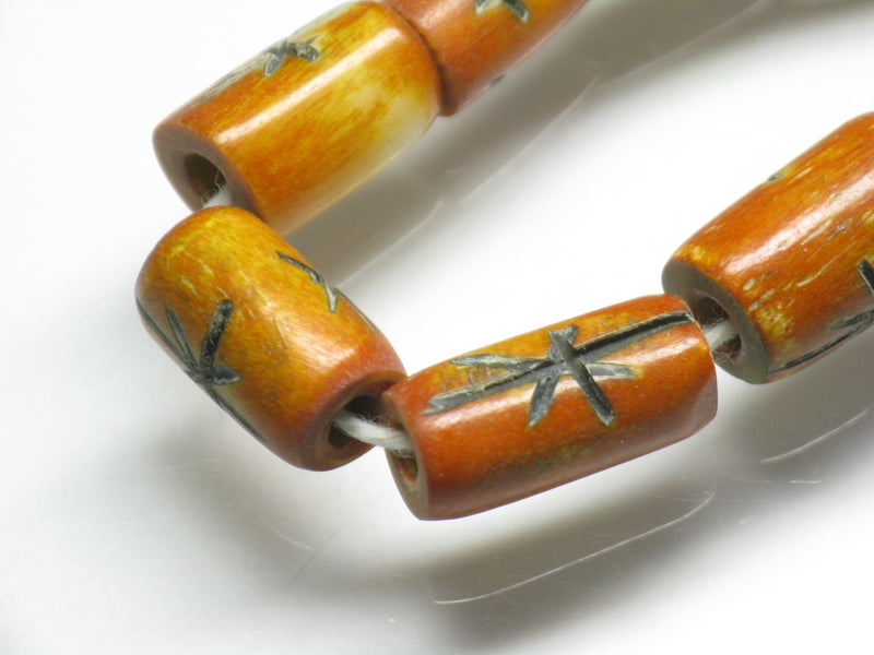 TOKO-BEADS AB196-15N Bone bead (strand) 5~7mm AB196-15N ボーンビーズ（連） 5~7mm Asian bead & African bead  Handmade,Lampeork,bead,asia,india,ethnic,parts,accessory,beads とんぼ玉,ビーズ,トンボ玉,アジア,インド,エスニック,手作り,パーツ,アクセサリー