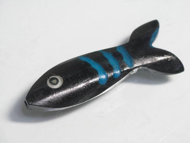 | TOKO-BEADS |AB200-01 ボーンビーズ（魚） 13~17mmとんぼ玉,ビーズ,トンボ玉,アジア,インド,エスニック,手作り,パーツ,アクセサリー