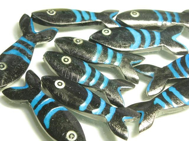 | TOKO-BEADS |AB200N-01 ボーンビーズ（魚）（連） 13~17mmとんぼ玉,ビーズ,トンボ玉,アジア,インド,エスニック,手作り,パーツ,アクセサリー