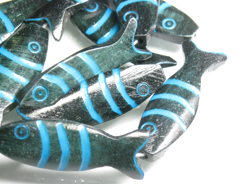 | TOKO-BEADS |AB200N-18 ボーンビーズ（魚）（連） 14~17mmとんぼ玉,ビーズ,トンボ玉,アジア,インド,エスニック,手作り,パーツ,アクセサリー