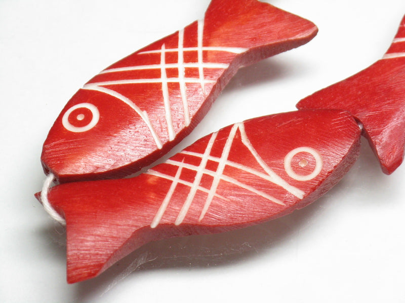 TOKO-BEADS AB200-42N Bone bead (Fish) (strand) 13~17mm AB200-42N ボーンビーズ（魚）（連） 13~17mm Asian bead & African bead  Handmade,Lampeork,bead,asia,india,ethnic,parts,accessory,beads とんぼ玉,ビーズ,トンボ玉,アジア,インド,エスニック,手作り,パーツ,アクセサリー