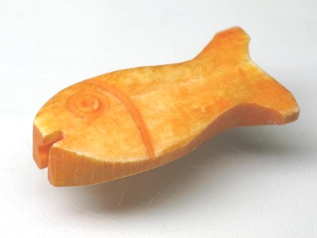 TOKO-BEADS AB200-63S Bone bead (Fish) 10~12mm AB200-63S ボーンビーズ（魚） 10~12mm Asian bead & African bead  Handmade,Lampeork,bead,asia,india,ethnic,parts,accessory,beads とんぼ玉,ビーズ,トンボ玉,アジア,インド,エスニック,手作り,パーツ,アクセサリー