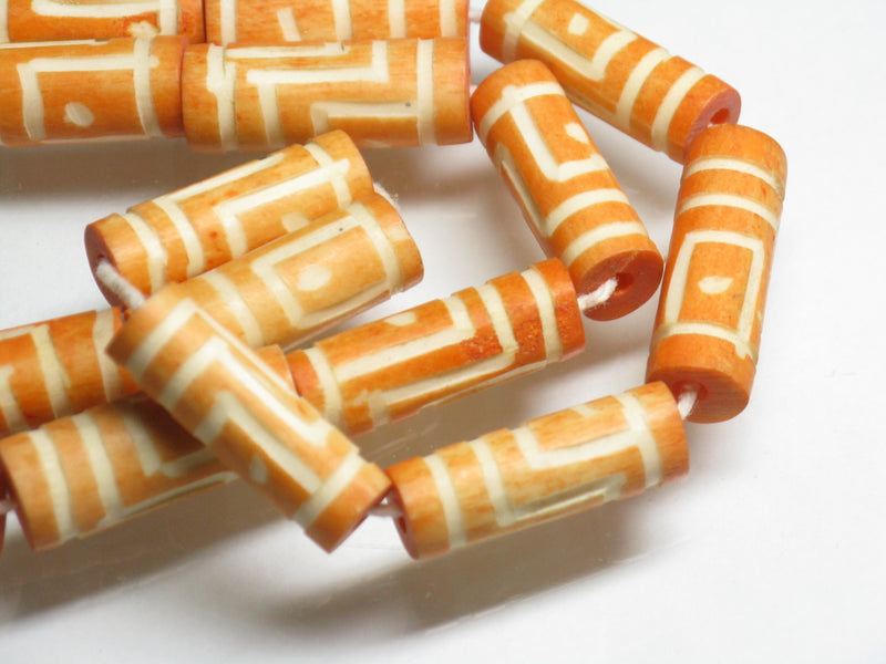 TOKO-BEADS AB203N-04 Bone bead (strand) 6~8mm AB203N-04 ボーンビーズ（連） 6~8mm Asian bead & African bead  Handmade,Lampeork,bead,asia,india,ethnic,parts,accessory,beads とんぼ玉,ビーズ,トンボ玉,アジア,インド,エスニック,手作り,パーツ,アクセサリー