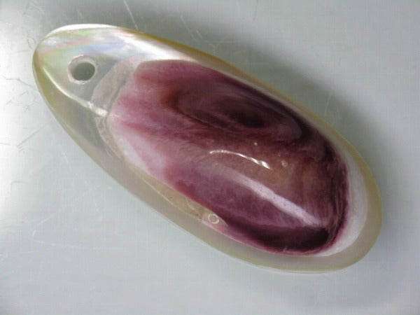 TOKO-BEADS AB303-29 Shell Charm 33mm AB303-29 アコヤ貝チャーム 33mm Asian bead & African bead  Handmade,Lampeork,bead,asia,india,ethnic,parts,accessory,beads とんぼ玉,ビーズ,トンボ玉,アジア,インド,エスニック,手作り,パーツ,アクセサリー