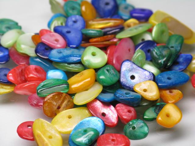 | TOKO-BEADS |AB309-14 カラーシェルビーズ（30g） 6~14mmとんぼ玉,ビーズ,トンボ玉,アジア,インド,エスニック,手作り,パーツ,アクセサリー