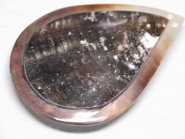 TOKO-BEADS AB314-19  Large Size Shell Charm 40mm AB314-19 大型シェルチャーム 40mm Asian bead & African bead  Handmade,Lampeork,bead,asia,india,ethnic,parts,accessory,beads とんぼ玉,ビーズ,トンボ玉,アジア,インド,エスニック,手作り,パーツ,アクセサリー