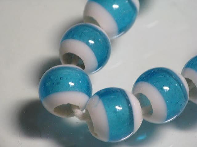 TOKO-BEADS AG003N-02 Glass bead (strand) 10~12mm AG003N-02 ガラスビーズ（連） 10~12mm Asian bead & African bead  Handmade,Lampeork,bead,asia,india,ethnic,parts,accessory,beads とんぼ玉,ビーズ,トンボ玉,アジア,インド,エスニック,手作り,パーツ,アクセサリー