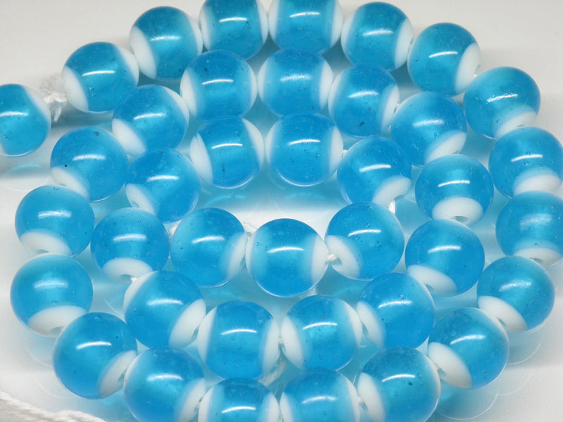 | TOKO-BEADS |AG004N-02 カラーベルトビーズ（連） 11mmとんぼ玉,ビーズ,トンボ玉,アジア,インド,エスニック,手作り,パーツ,アクセサリー