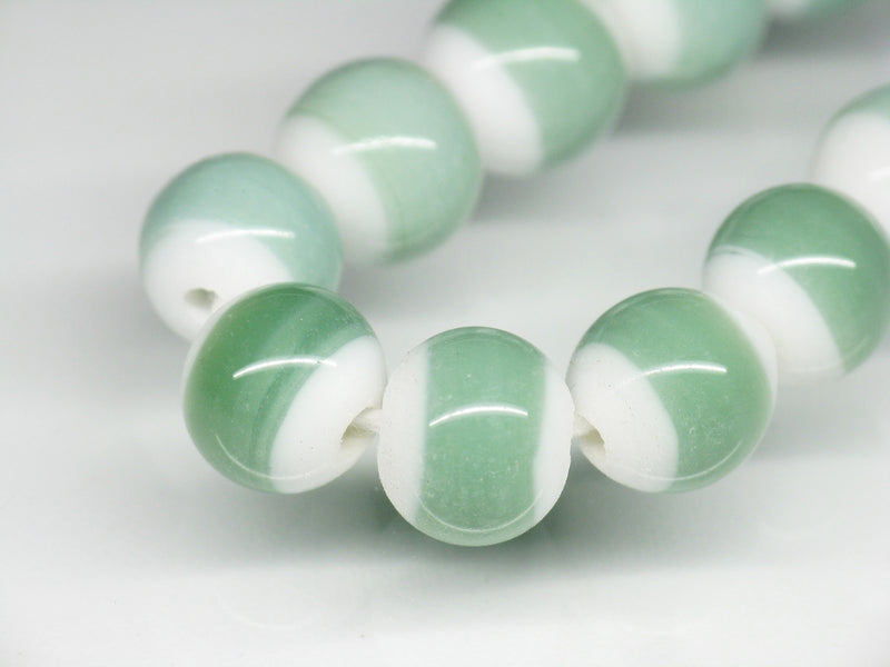 TOKO-BEADS AG004N-10 Glass bead (strand) 9mm AG004N-10 カラーベルトビーズ（連） 9mm Asian bead & African bead  Handmade,Lampeork,bead,asia,india,ethnic,parts,accessory,beads とんぼ玉,ビーズ,トンボ玉,アジア,インド,エスニック,手作り,パーツ,アクセサリー